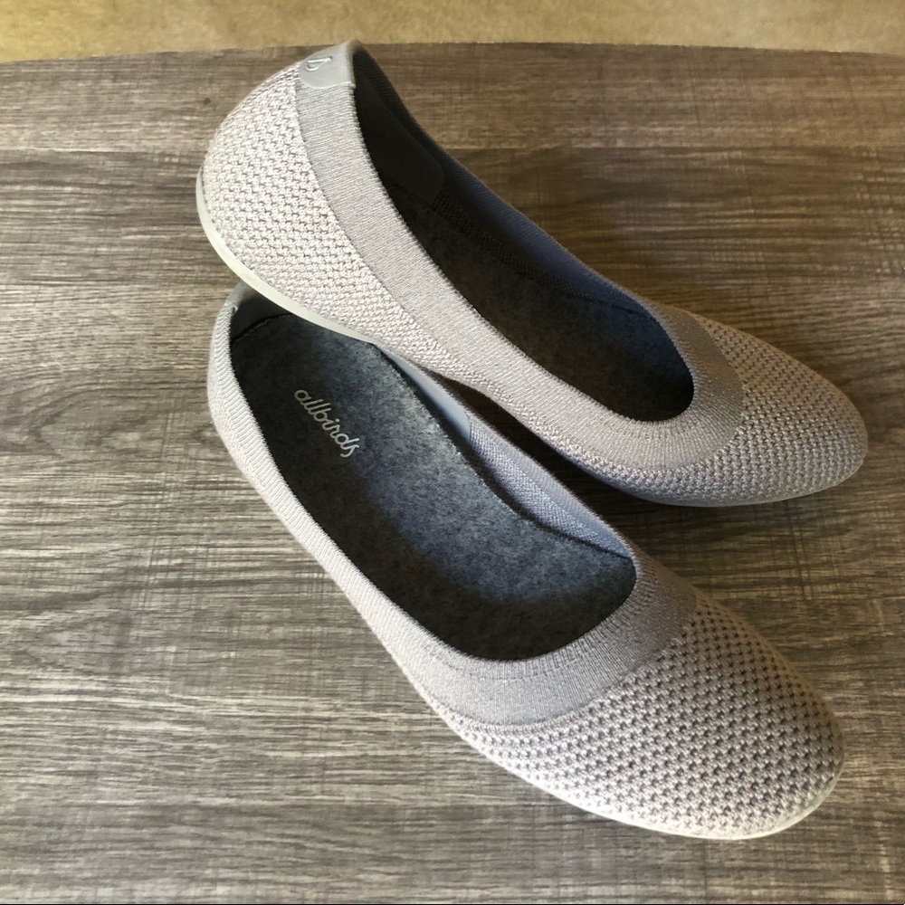Allbirds Tree Breezers (Flats) - Size W9 - Mist (Gray)